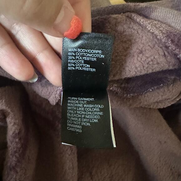 Zella Women's Cali Tie Dye Cotton Blend Sweatshirt Dress Purple Size Medium - Picture 8 of 10